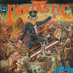 Vintage ELTON JOHN CAPTAIN FANTASTIC AND THE BROWN DIRT COWBOY Vinyl  LP